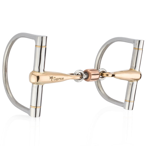 Reinsman 225 Golden Glide Offset Dee Snaffle with 3/8 Smooth Copper; Stage A Reinsman 225 Golden Glide Offset Dee Snaffle with 3/8 Smooth Copper; Stage A