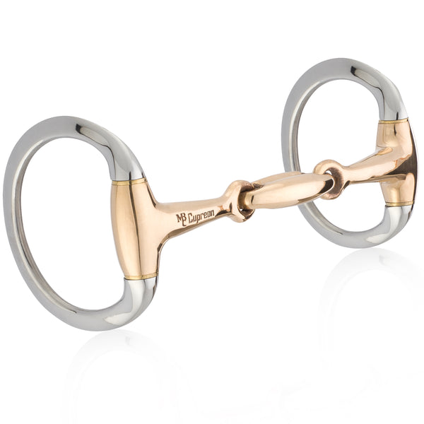 Mikmar Cupreon Eggbutt Snaffle with Ergöm Lozenge Mouthpiece - Mikmar Bit Company - Horseback Riding Bits