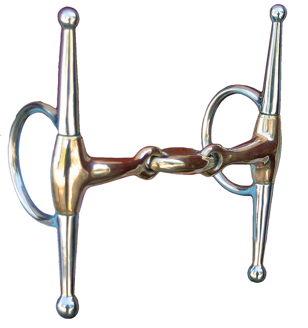 Mikmar Cupreon Full Cheek Snaffle with Ergöm Lozenge Mouthpiece - Mikmar Bit Company - Horseback Riding Bits