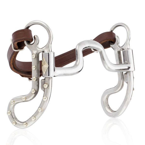 Mikmar Original Legacy Bit with Stainless Steel Shanks with SS Dots - Mikmar Bit Company - Horseback Riding Bits